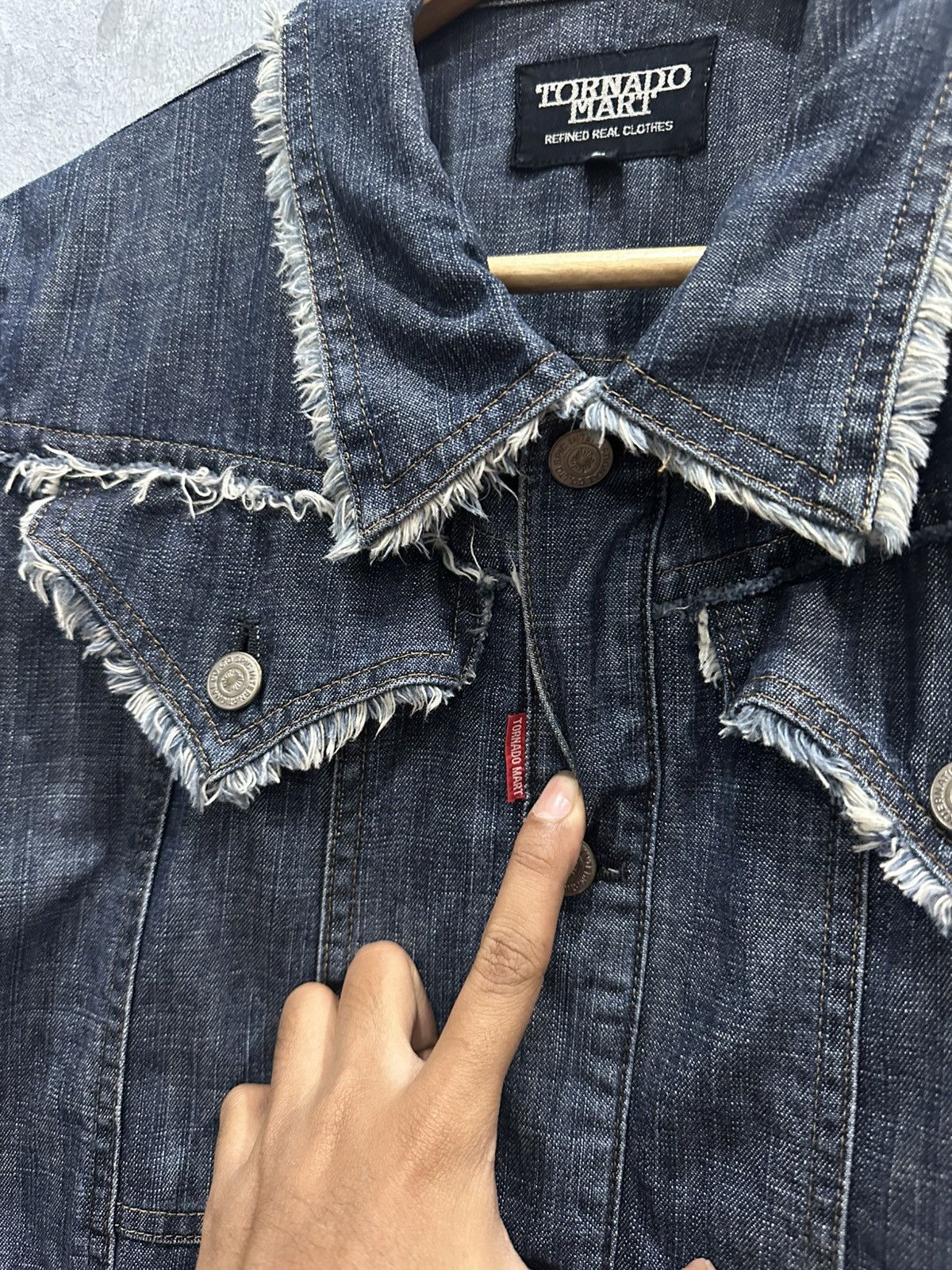 Tornado Mart Tornado Mart Fur Denim Jacket Size M / US 6-8 / IT 42-44 - 4 Thumbnail