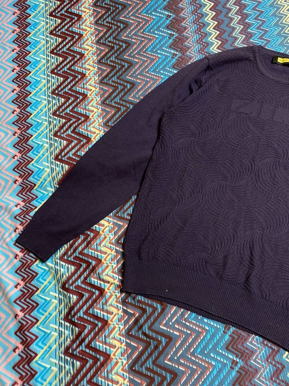 Zilli Blue Luxury Zilli Wool Cardigan Made In Italy Size US XL / EU 56 / 4 - 6 Thumbnail