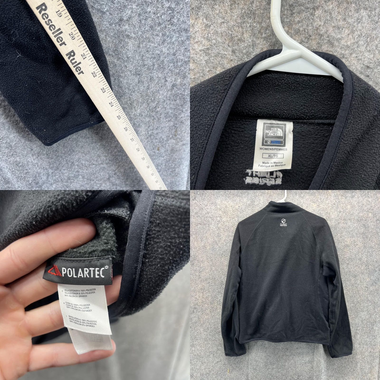 The North Face The North Face Jacket Women XL Black Full Zip Sweatshirt Polartec Polyester Size XL / US 12-14 / IT 48-50 - 8 Thumbnail