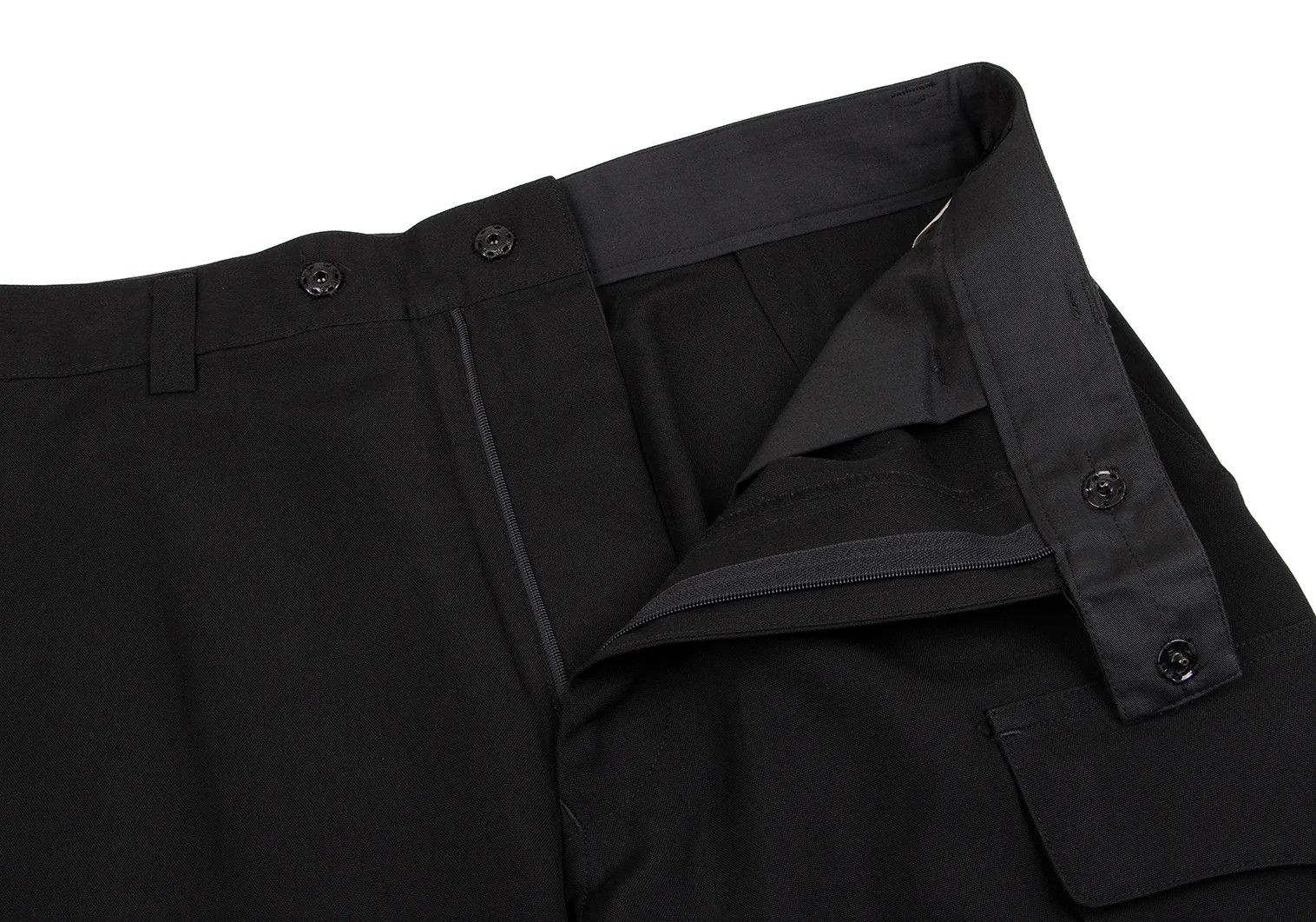 Jean Paul Gaultier Silk Cargo Pants Black Size 48 in Good Condition Size US 32 / EU 48 - 3 Thumbnail