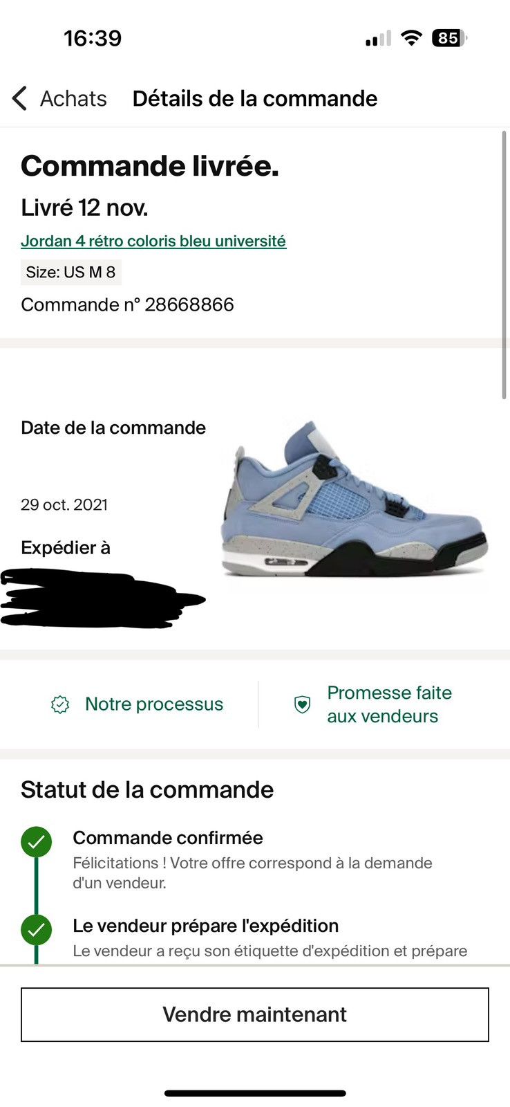 Jordan Brand Jordan 4 university blue Size US 8 / EU 41 - 7 Thumbnail