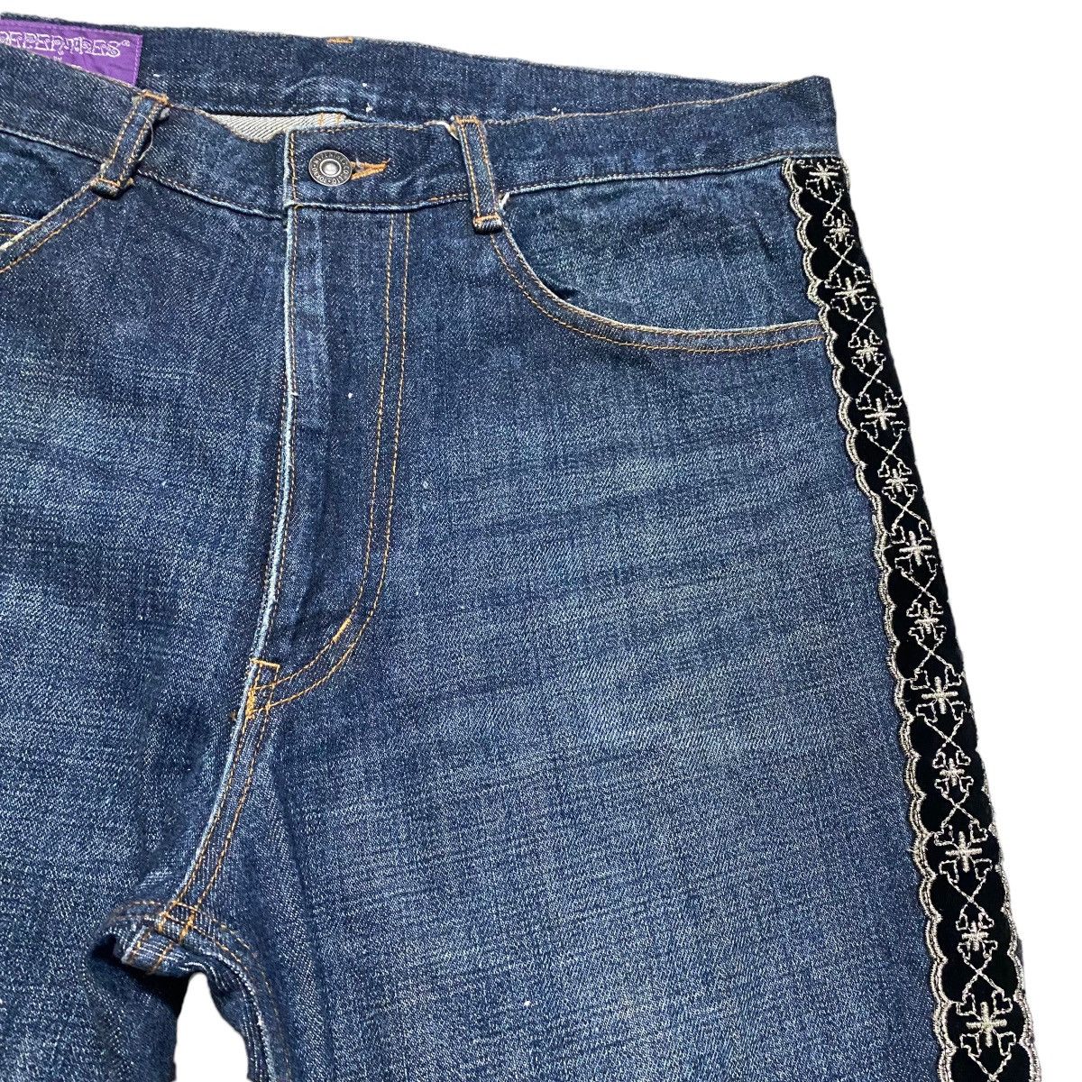 Needles Needles By Nepenthes Denim Jeans Slim-Fit Size US 34 / EU 50 - 4 Thumbnail