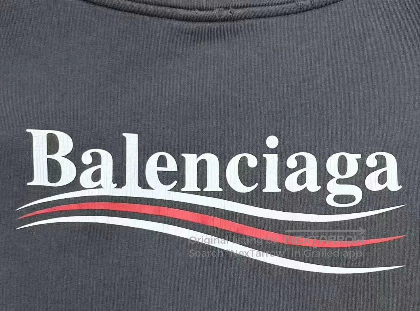 Balenciaga balenciaga graphic hoodie in graphite gray. Size US S / EU 44-46 / 1 - 5 Thumbnail