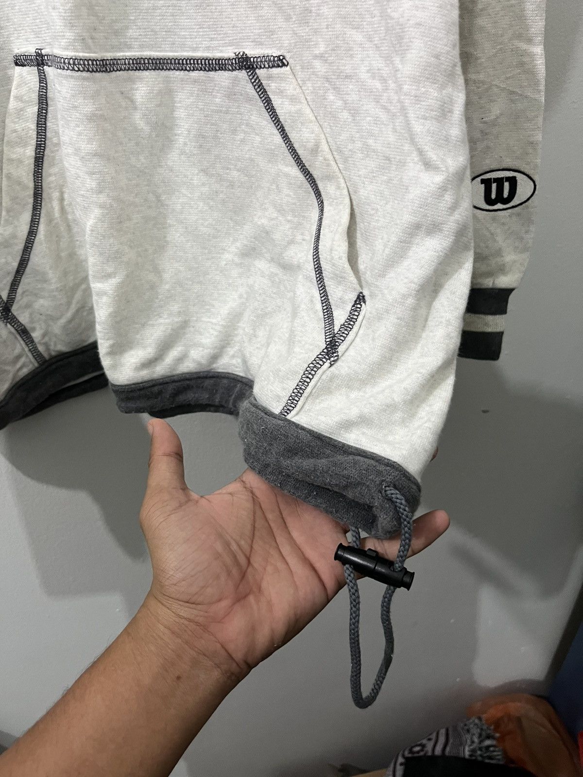 Wilson 🎱90s WILSON BIG LOGO HOODIE ZIPPER Size US XL / EU 56 / 4 - 9 Thumbnail