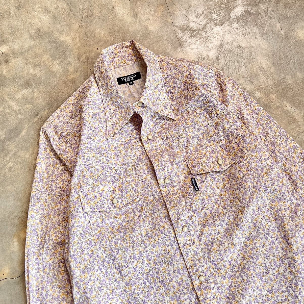 Tornado Mart Tornado Mart Western Floral Button up Shirt Size US M / EU 48-50 / 2 - 2 Thumbnail