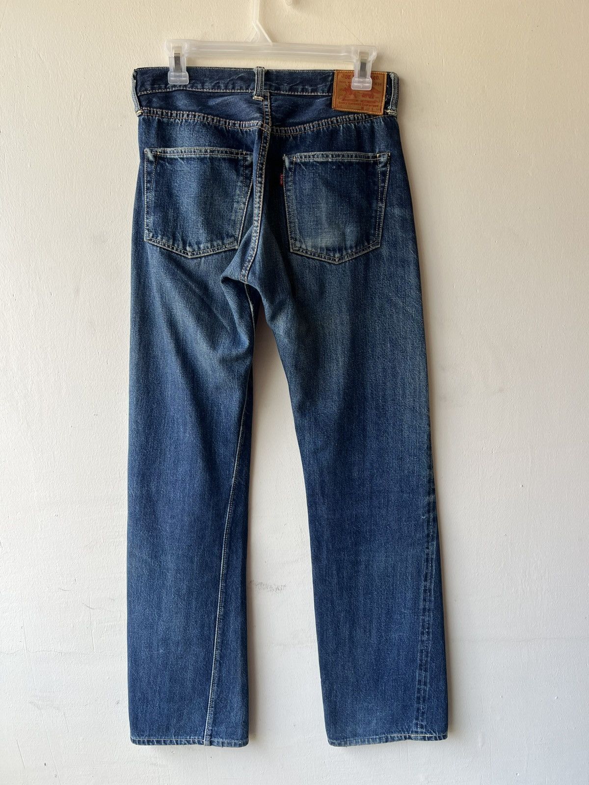The Real McCoy's Vintage Joey McCoy Hidden Rivets Faded Denim Selvedge Jeans Size US 29 - 3 Thumbnail
