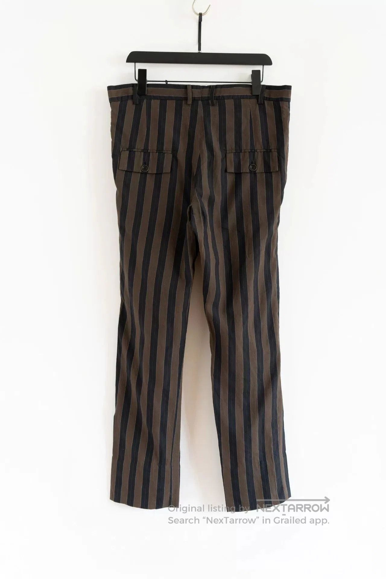 Geoffrey B. Small Geoffrey B. Small Silk Wool Striped Pants. Size US 36 / EU 52 - 2 Thumbnail