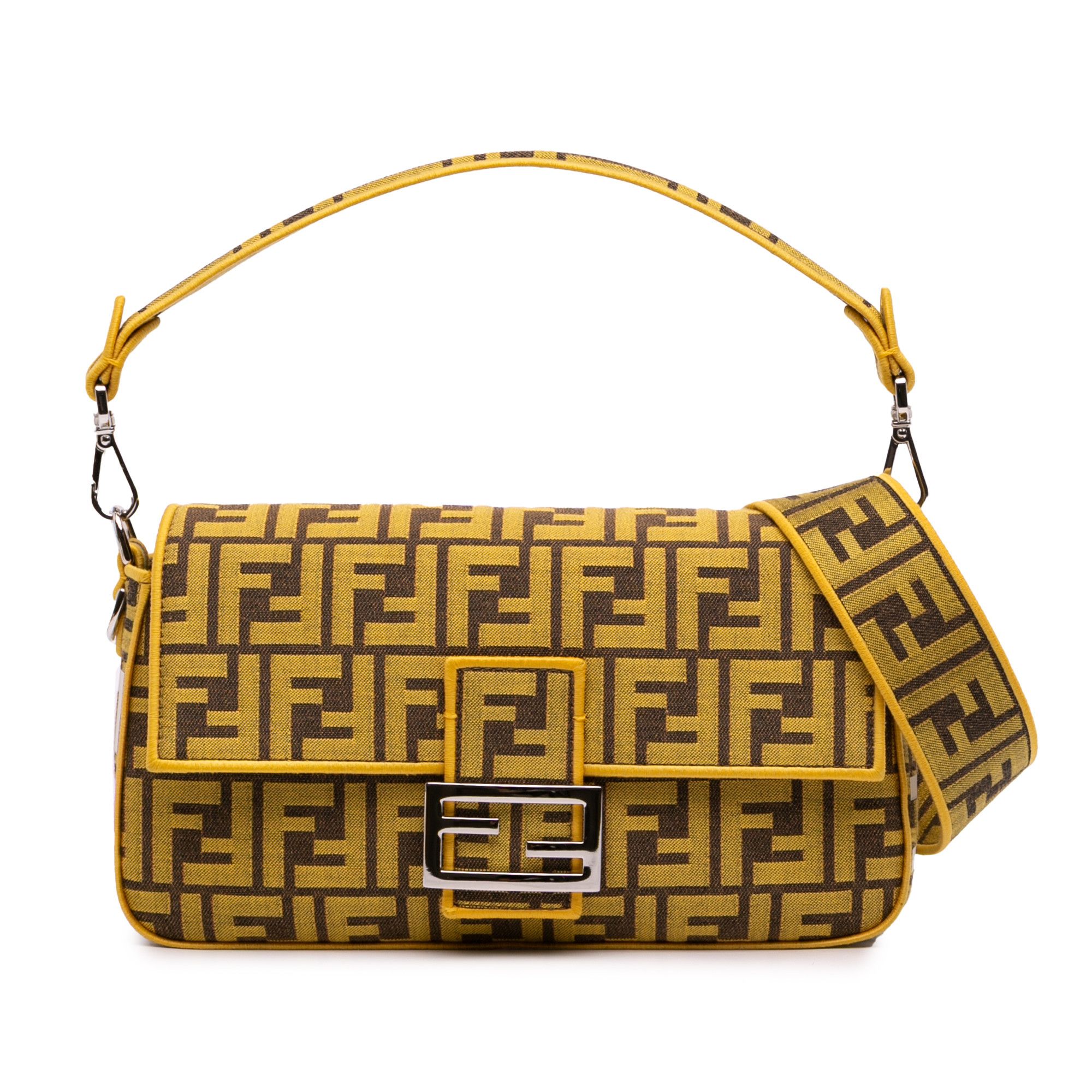 Fendi Fendi FRGMT x Zucca Embroidered Canvas Baguette Satchel Size ONE SIZE - 1 Thumbnail