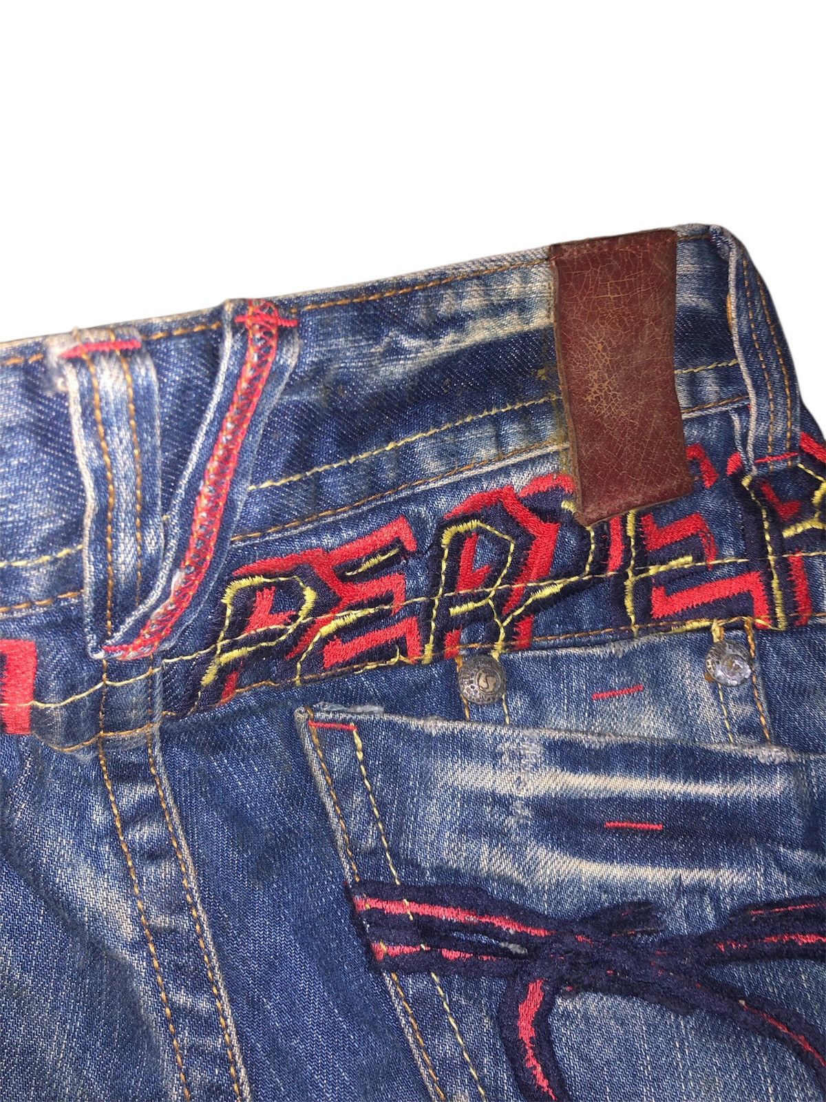 Designer × Japanese Brand × Vintage Vintage Japanese Brand Red Pepper Denim Jeans Size US 30 / EU 46 - 13 Thumbnail