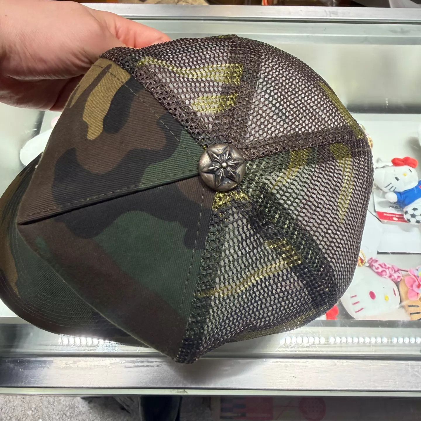 Chrome Hearts Chrome Hearts Camo Star Silver Buckle Triple Leather Cap Size ONE SIZE - 3 Thumbnail