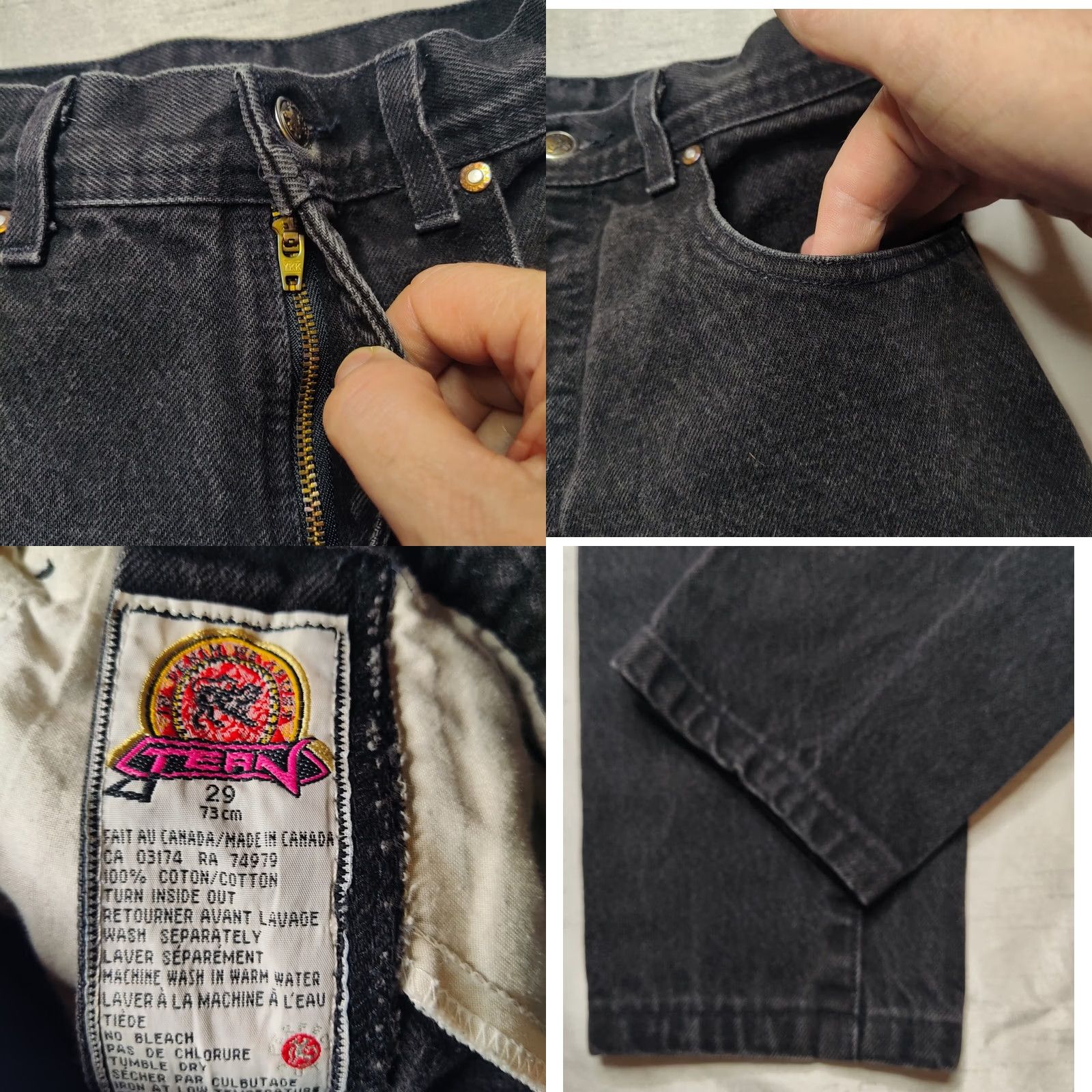 Parasuco PARASUCO Women Jeans 26x27 Black Tapered Ankle 5-Pocket Denim High Rise Regular Fit 100% Cotton Adults Womens Size 26" / US 2 / IT 38 - 9 Thumbnail