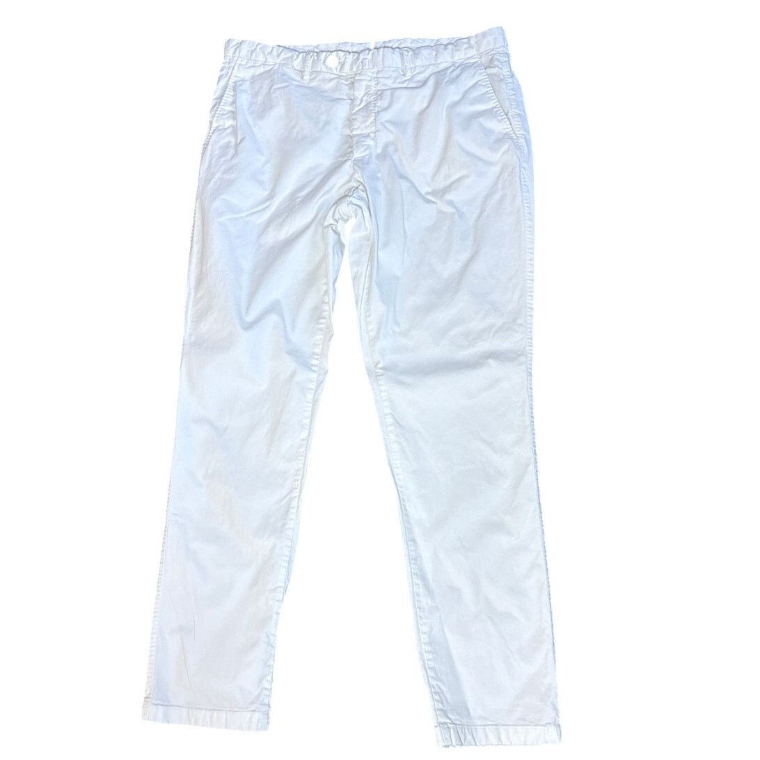 SuitSupply Porto Novo Cotton Stretch White Men's Chinos