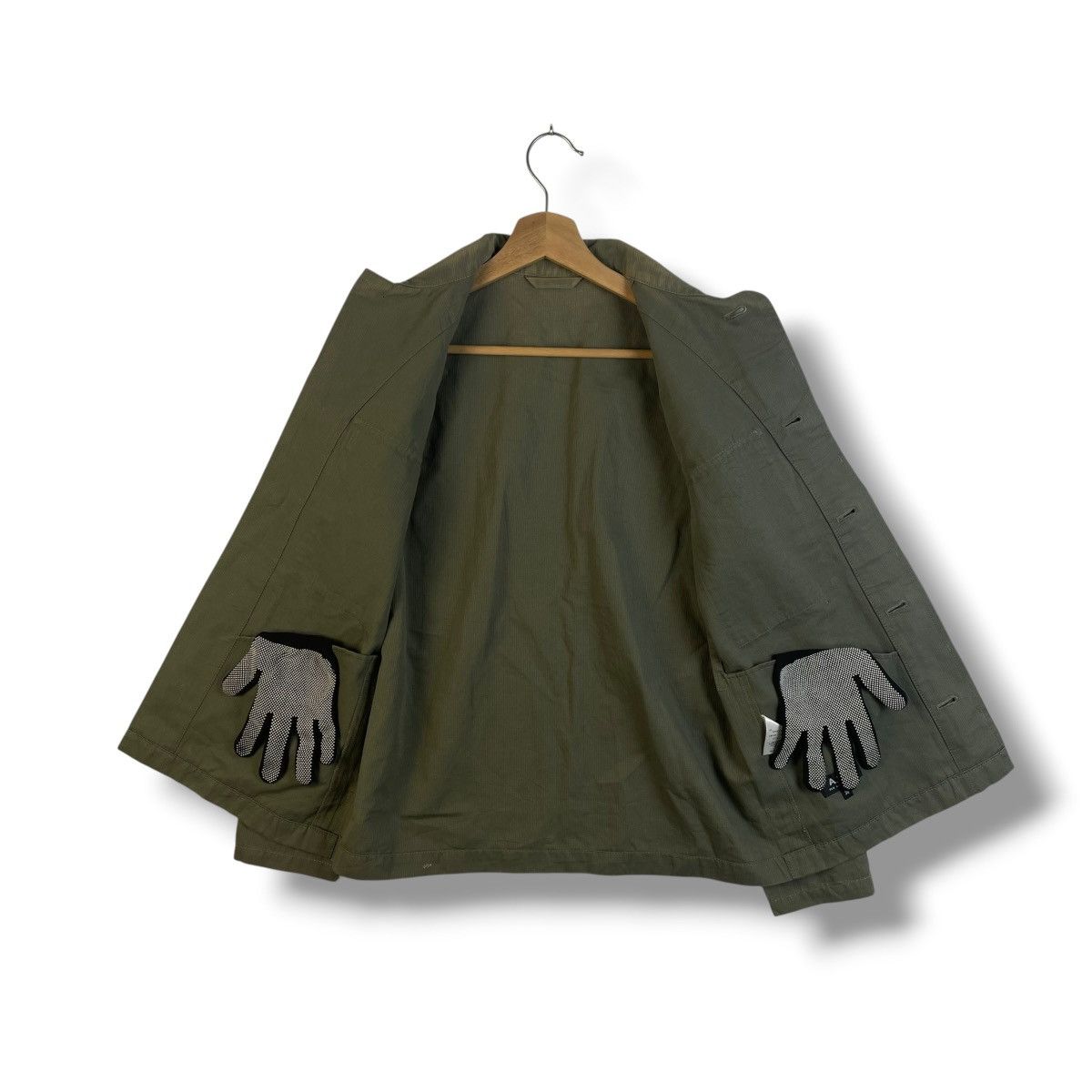 A.P.C. APC RUE MADAME PARIS HIDDEN BUTTON MILITARY JACKET Size US S / EU 44-46 / 1 - 13 Thumbnail
