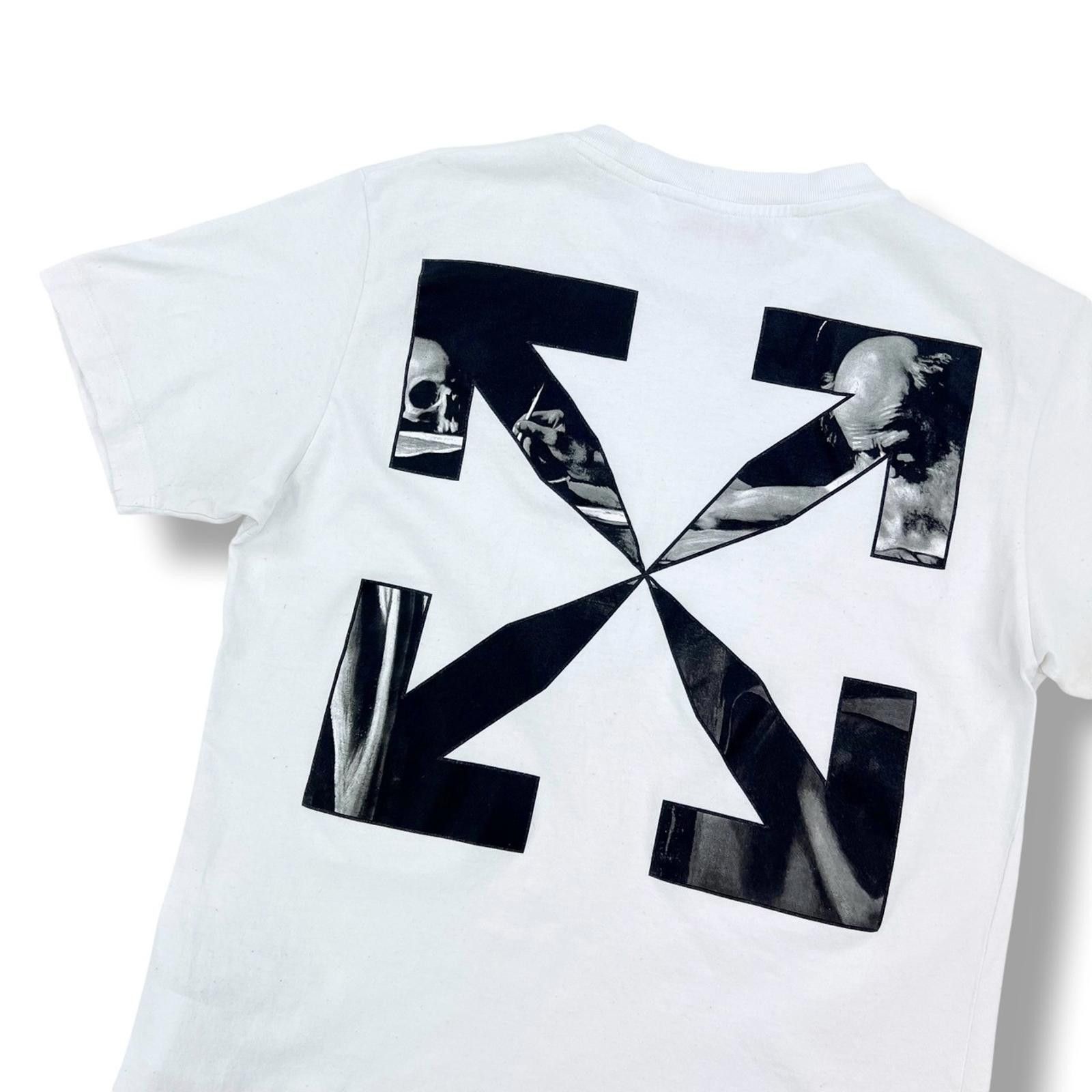 Off-White Off-White Caravaggio Arrows White T-Shirt Size US S / EU 44-46 / 1 - 1 Thumbnail