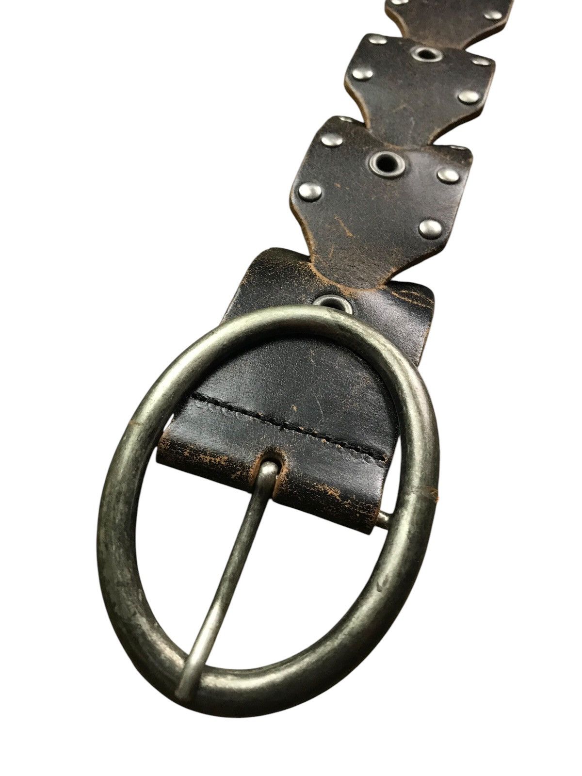 Max Mara × Sportmax STUDDED LEATHER WAIST BELT STEAMPUNK SPORTMAX BY MAX MARA Size ONE SIZE - 7 Thumbnail
