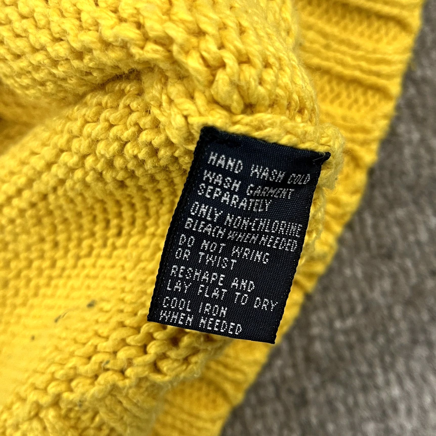 Polo Ralph Lauren POLO RALPH LAUREN Sweater Nautical Mens Medium Blue Yellow Linen Cotton Shawl Size US M / EU 48-50 / 2 - 4 Thumbnail