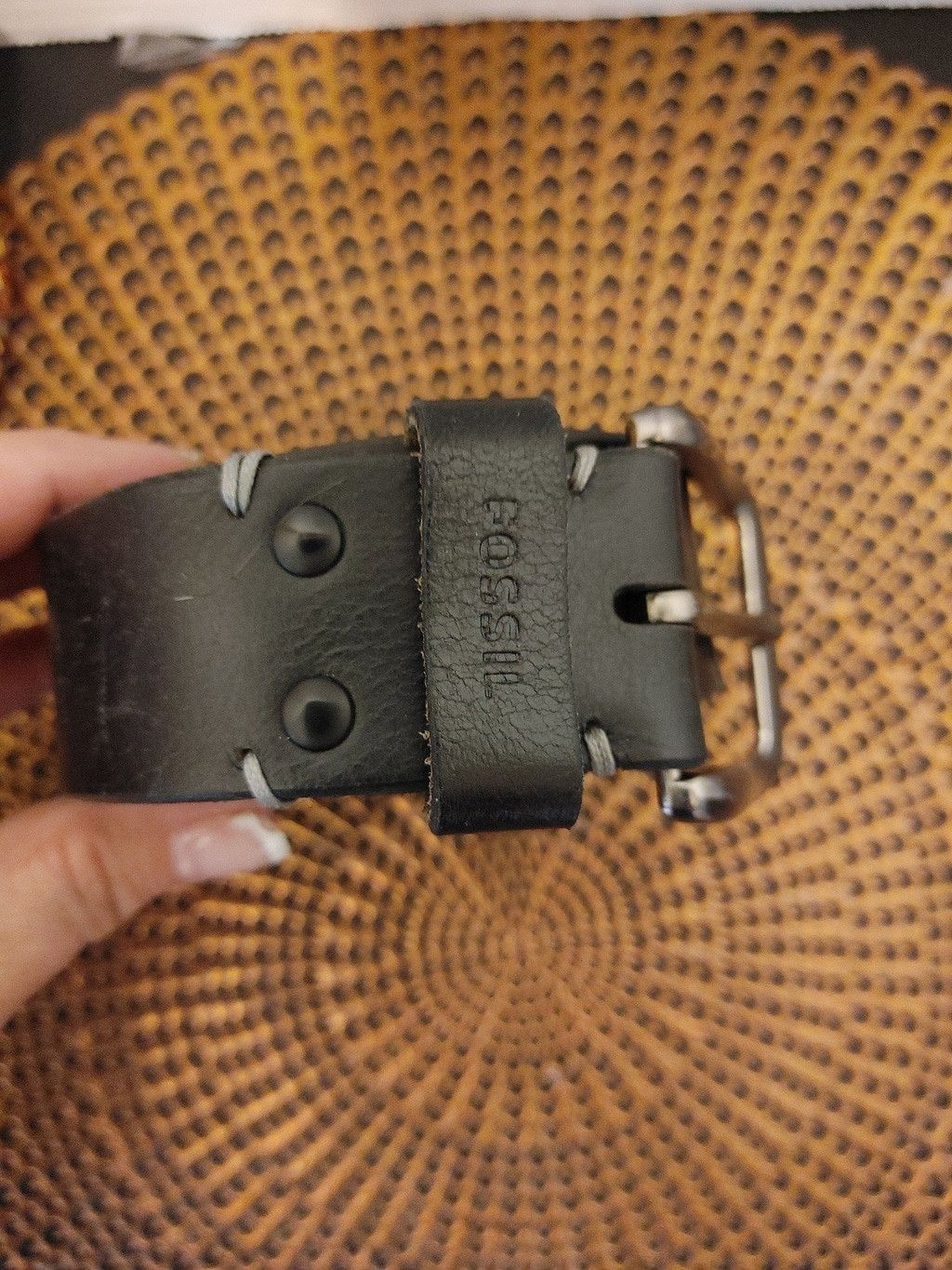 Fossil Fossil Brody Leather Belt Size 34 Size 38 - 3 Thumbnail