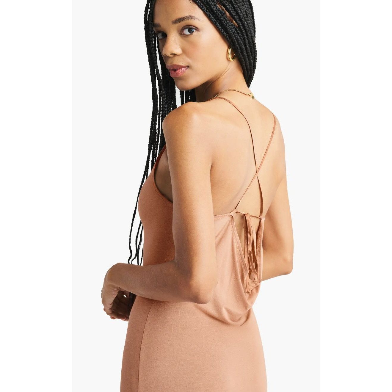 Splendid Splendid Caramel Everywhere Cashmere Blend Layer Knit Slipdr Size S / US 4 / IT 40 - 2 Thumbnail