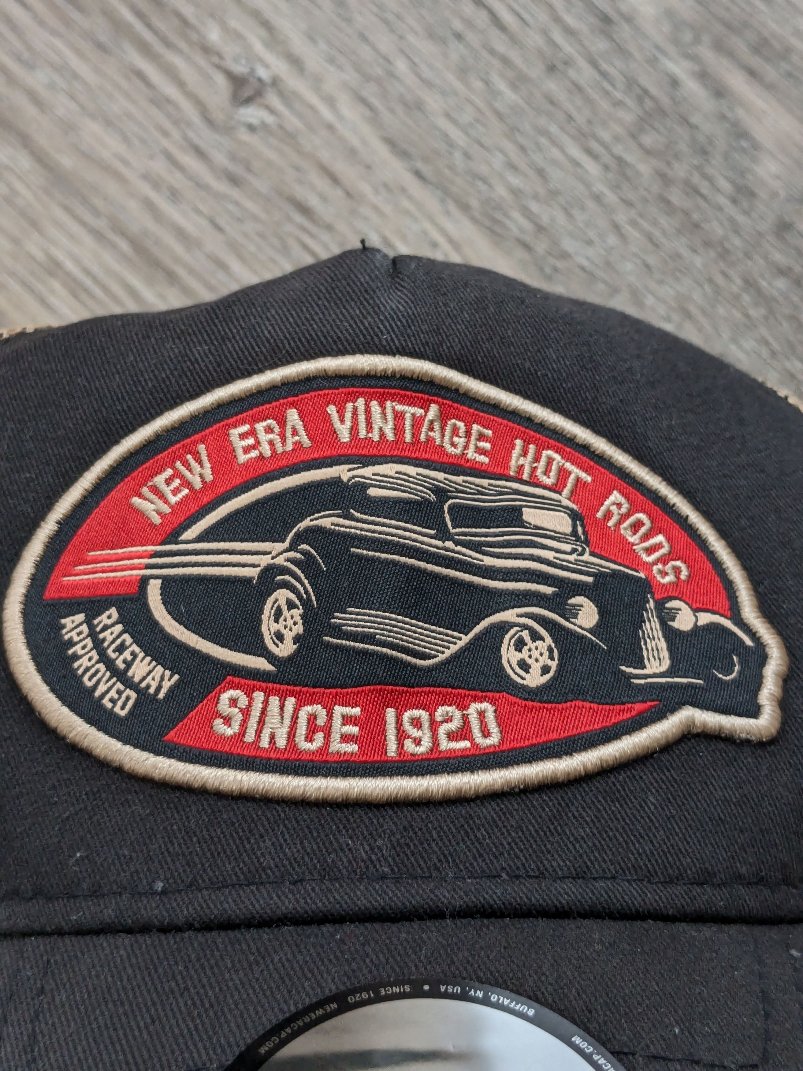 New Era New Era Hot Rod Vintage Black A-Frame Trucker Cap Size ONE SIZE - 6 Thumbnail