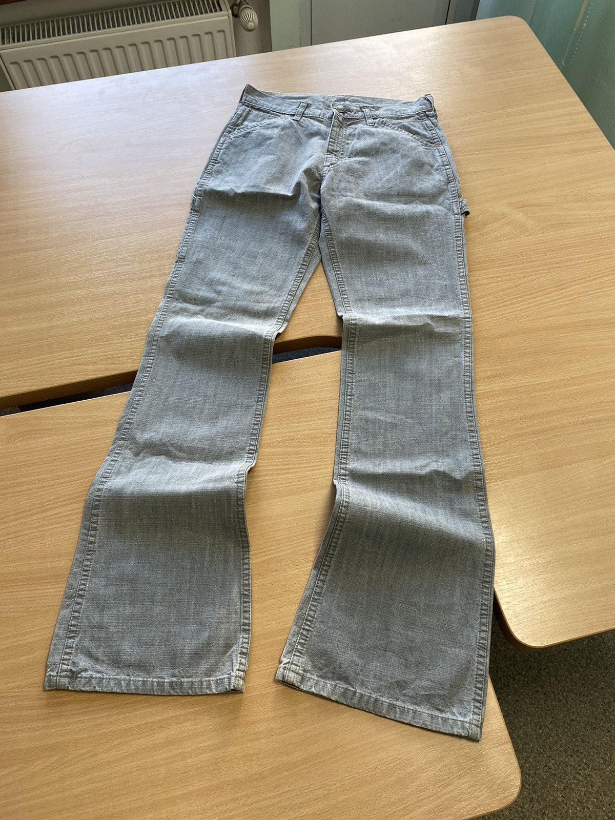 Vintage Lee vintage workwear denim jeans pants Flare | Grailed