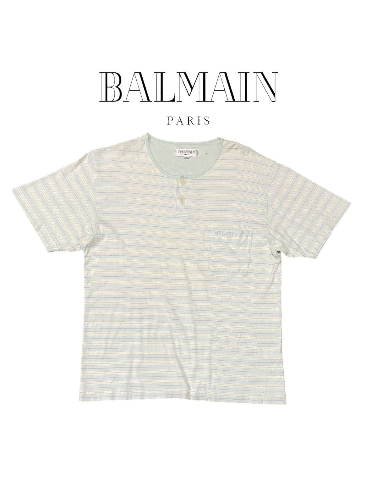 Balmain Balmain Classic Striped Shirts Size US M / EU 48-50 / 2 - 8 Thumbnail