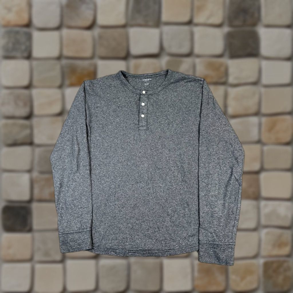 Bonobos Bonobos Shirt Mens Medium Gray Cotton Henley Knit Size US M / EU 48-50 / 2 - 1 Thumbnail
