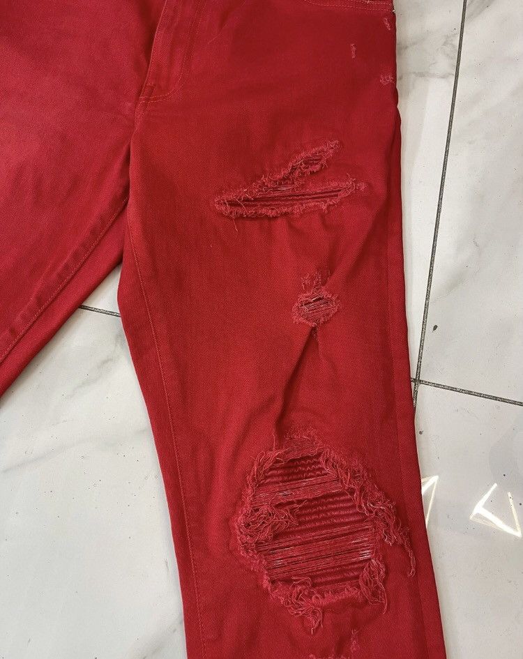 Amiri Amiri Red MX1 jeans 2412-Nextarrow Size US 30 / EU 46 - 4 Thumbnail
