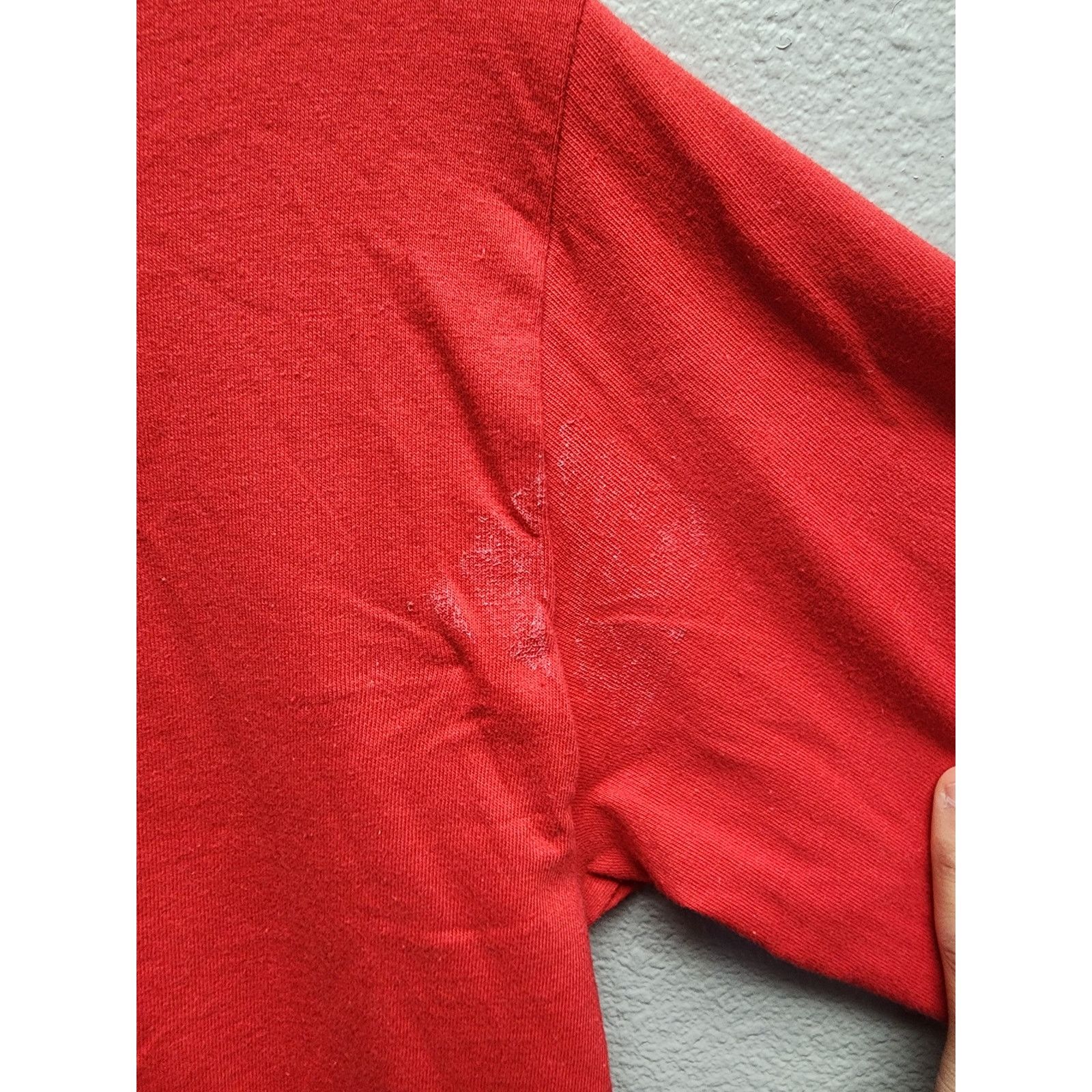 Hanes Hanes Vintage Beefy-T Red Long Sleeve Small Cotton Retro Size US S / EU 44-46 / 1 - 2 Thumbnail
