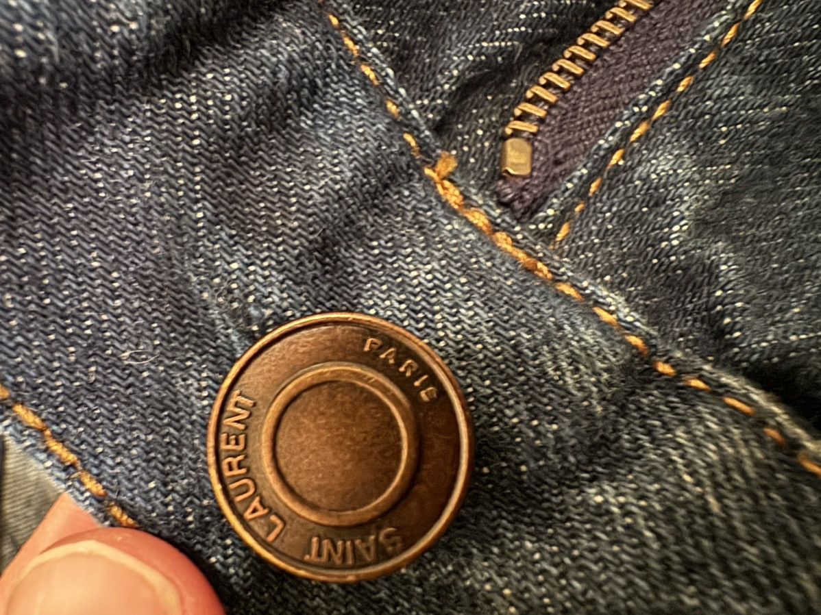 Saint Laurent Paris Saint Laurent washed blue ripped skinny jeans Size US 27 - 6 Thumbnail