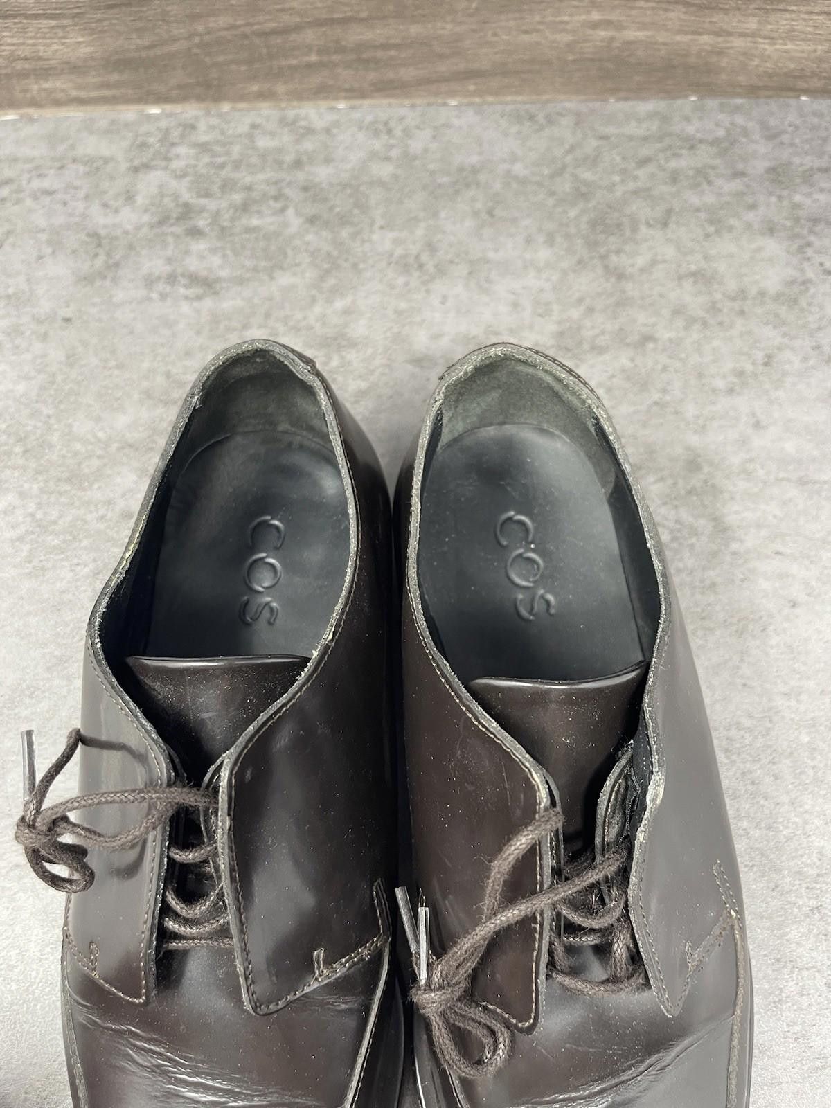 Cos COS Shoes Womens Size 8 (38) Derby Brown Leather Lace Up Size US 8 / IT 38 - 9 Thumbnail