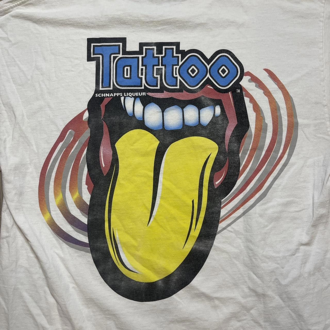 Designer Vtg Tattoo Your Tongue Schnapps Liqeur T-Shirt Size US XL / EU 56 / 4 - 3 Thumbnail