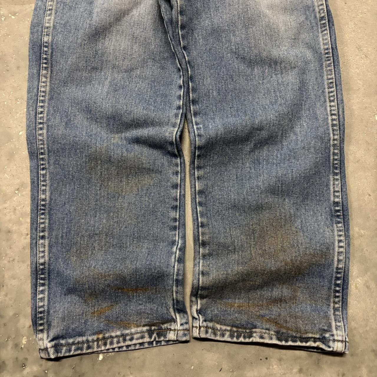 Japanese Brand × Vintage Crazy Vintage Y2K/2000s Grunge Faded Wash Denim Jeans! Size US 32 / EU 48 - 6 Thumbnail