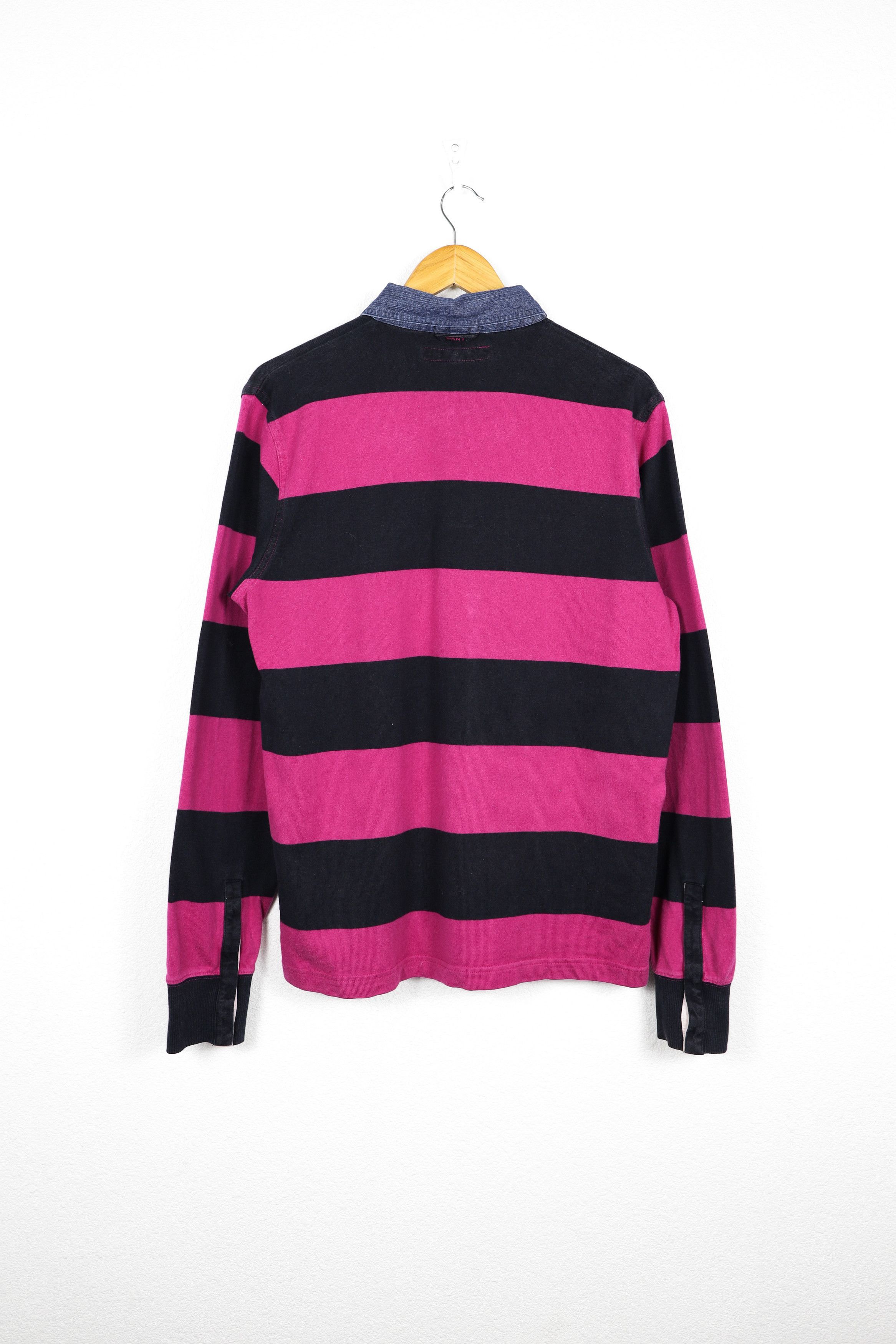 Gant Vintage Gant Logo Striped Preppy Rugby Polo Shirt Size US M / EU 48-50 / 2 - 7 Thumbnail