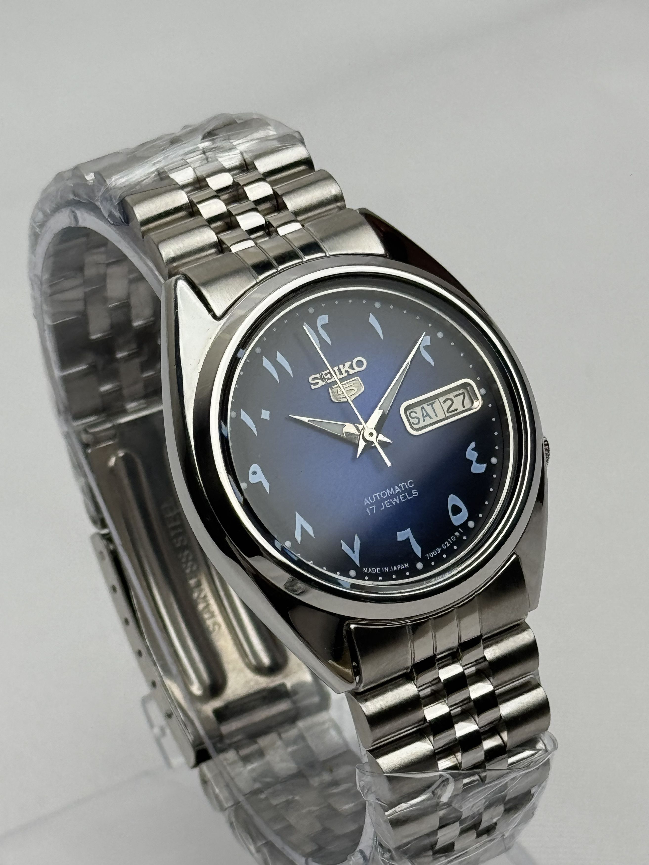 Seiko Seiko 5 Automatic Arabic Dial Wrist Watch Day/Date Japan Size 36 - 5 Thumbnail