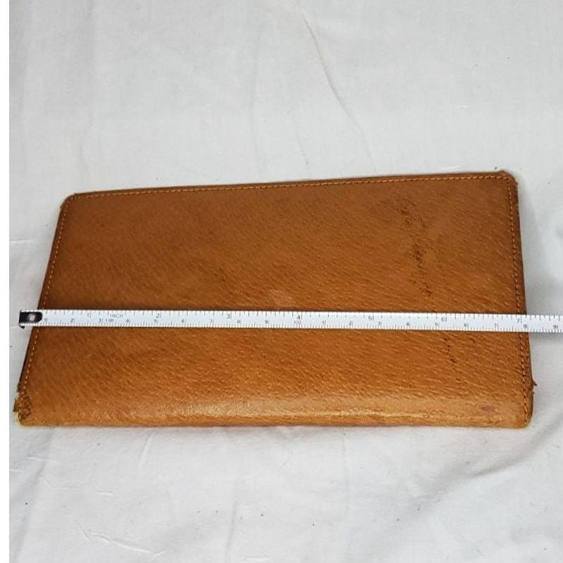 Other Brown Tall Bi-Fold Leather Wallet Coin Purse/Memorandum Slot Size ONE SIZE - 5 Thumbnail