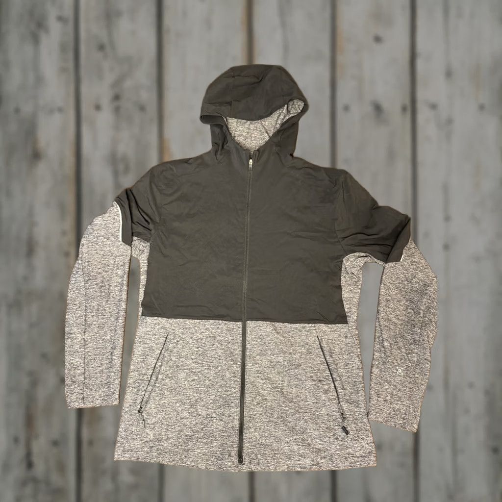 Lululemon Lululemon Surge Warm Full Zip Athletic Hoodie Jacket Gray Mens M Size US M / EU 48-50 / 2 - 1 Thumbnail