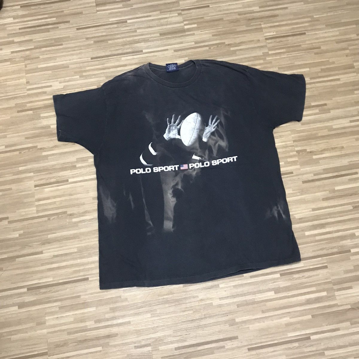 Polo Ralph Lauren × Vintage POLO SPORT RALPH LAUREN RUGBY SPORT LATE 90s RARE TEE Size US XL / EU 56 / 4 - 1 Thumbnail