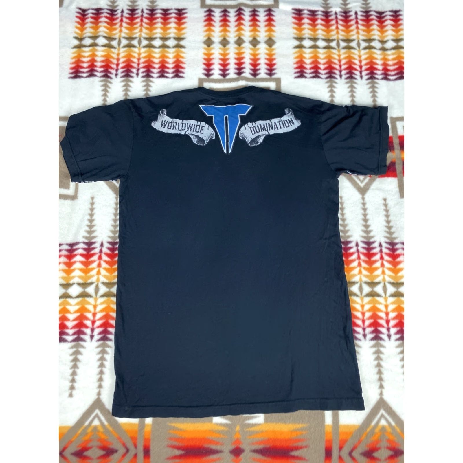 Affliction Affliction T Shirt Mens L All over Graphic US Flag Cross 80s 90s Designer Logo Short Sleeve Crew Neck Multicolor Cotton Regular"} Size US L / EU 52-54 / 3 - 7 Thumbnail