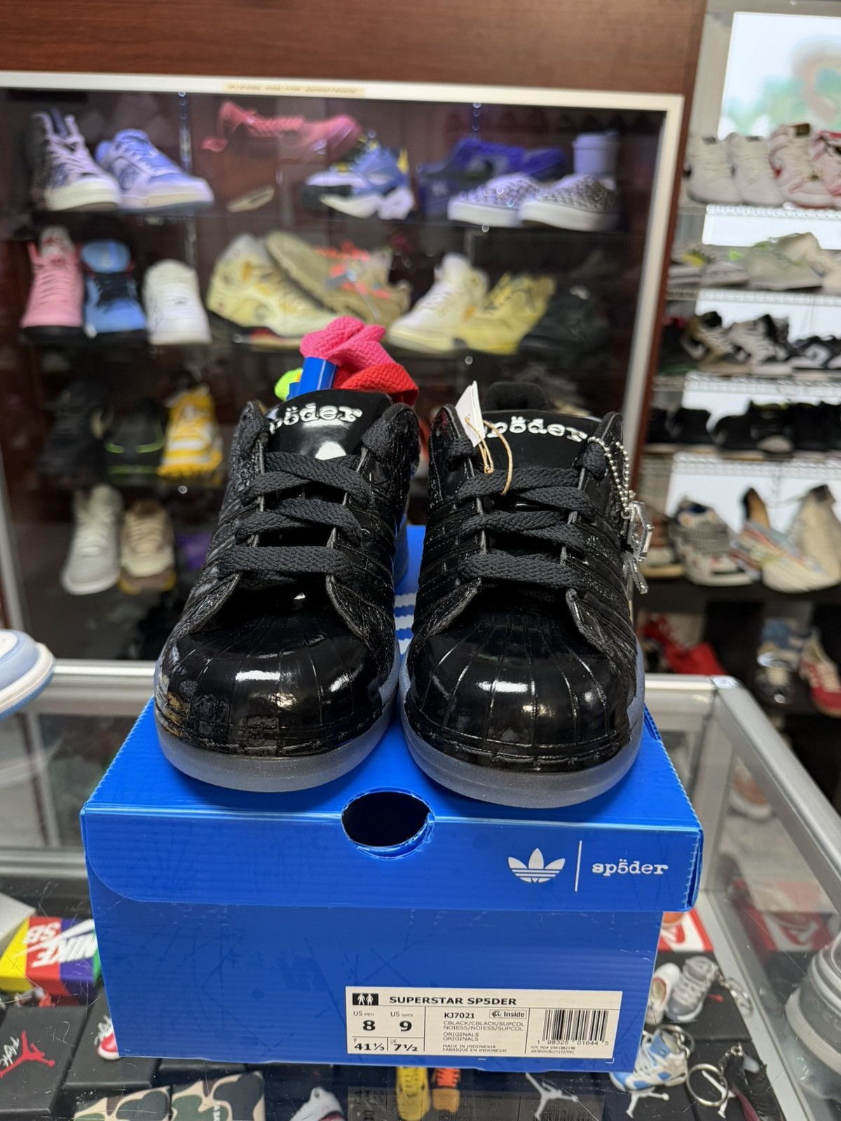 Sp5der Adidas Superstar X Sp5der (Black) Size US 8 / EU 41 - 4 Thumbnail