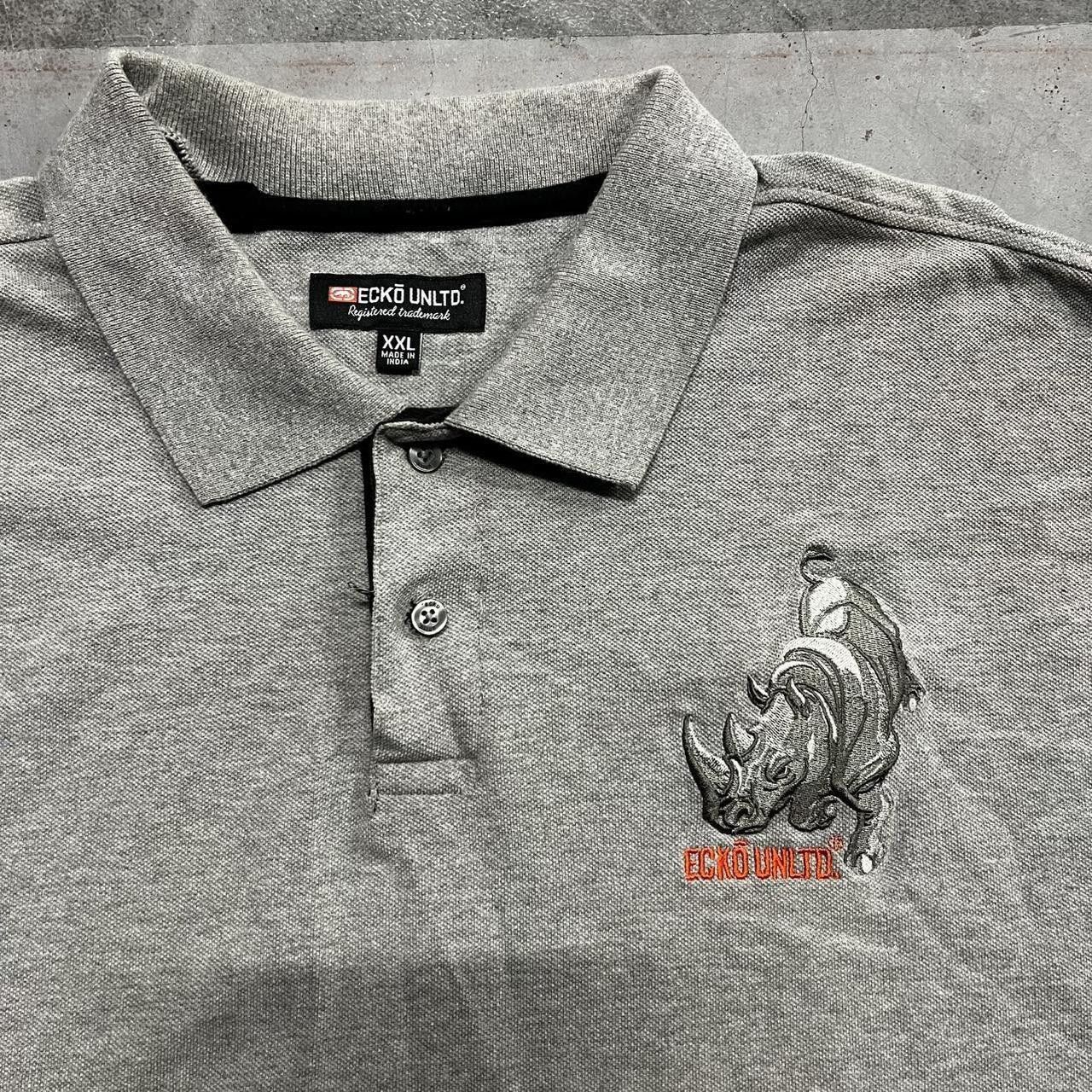 Ecko Unltd. Vintage Y2K/2000s Ecko Unltd Polo Shirt with Big Embroidered Logo ! Size US XXL / EU 58 / 5 - 2 Thumbnail