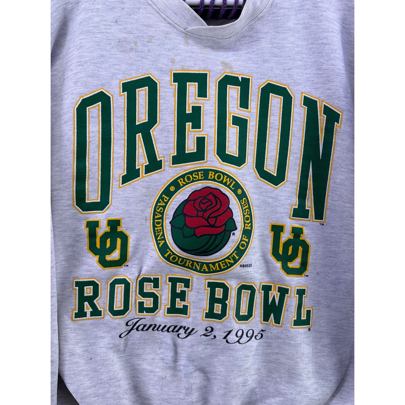 & Other Stories Vintage 1995 Oregon Rose Bowl Jan 2nd Gray Crewneck Size XL Size US XL / EU 56 / 4 - 9 Thumbnail