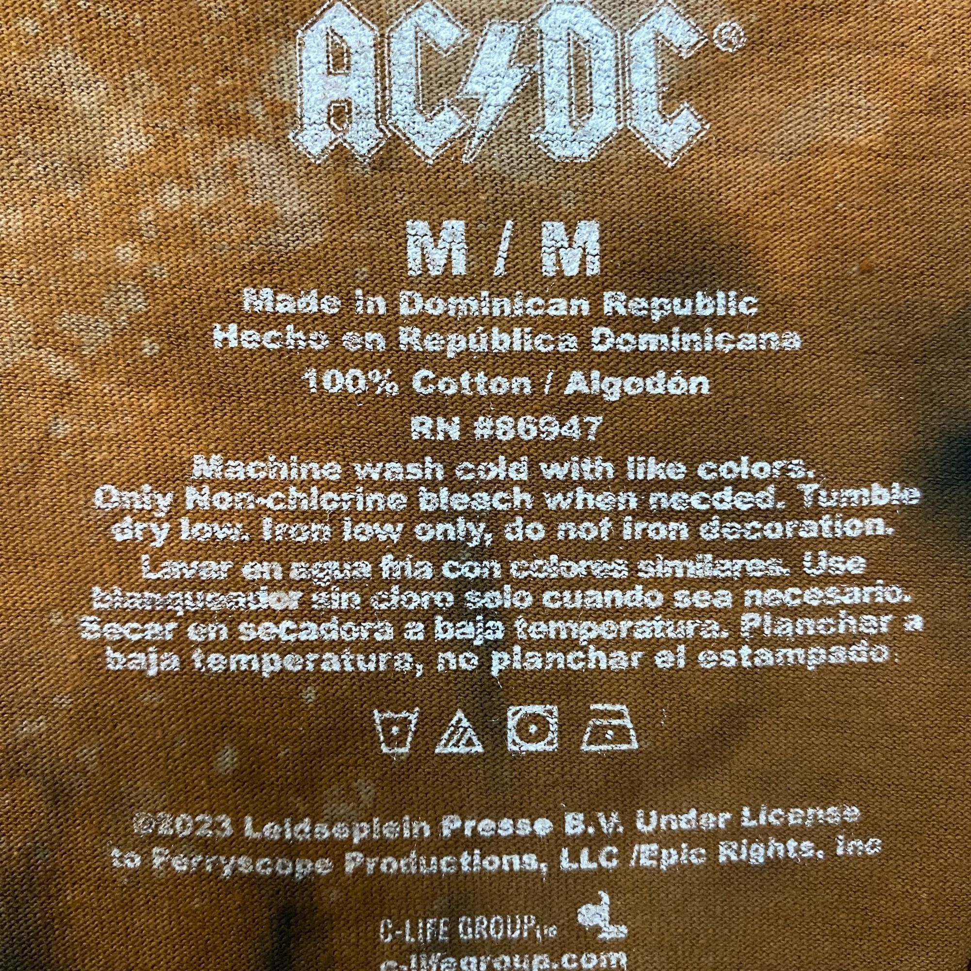 AC/DC AC/DC Tie Dye Rock Band Sleeveless T-Shirt Medium Size US M / EU 48-50 / 2 - 4 Thumbnail