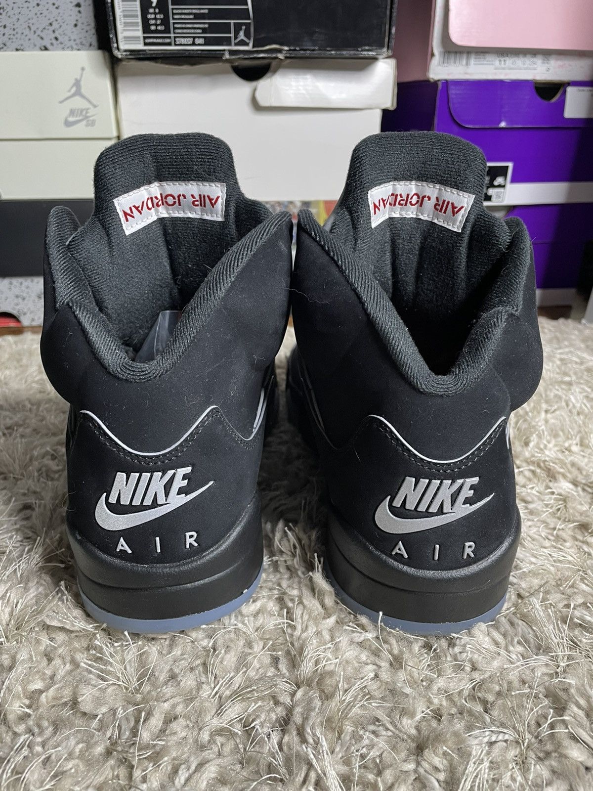 Jordan Brand Jordan 5 Black Metallic Size US 8.5 / EU 41-42 - 6 Thumbnail
