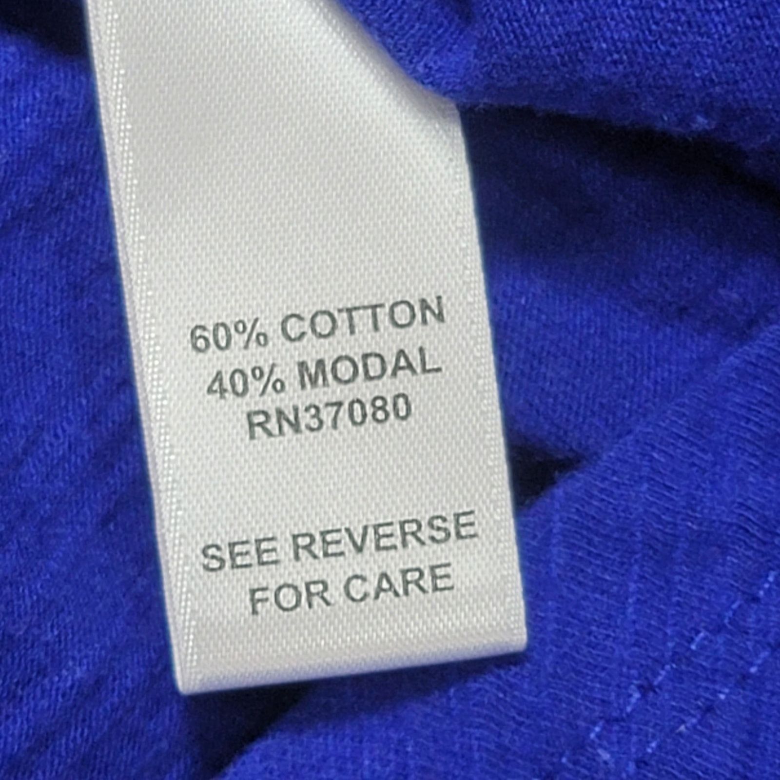 Other Cato Blue Slub Knit Twisted Round Neck Long Sleeves Top L Size L / US 10 / IT 46 - 4 Thumbnail
