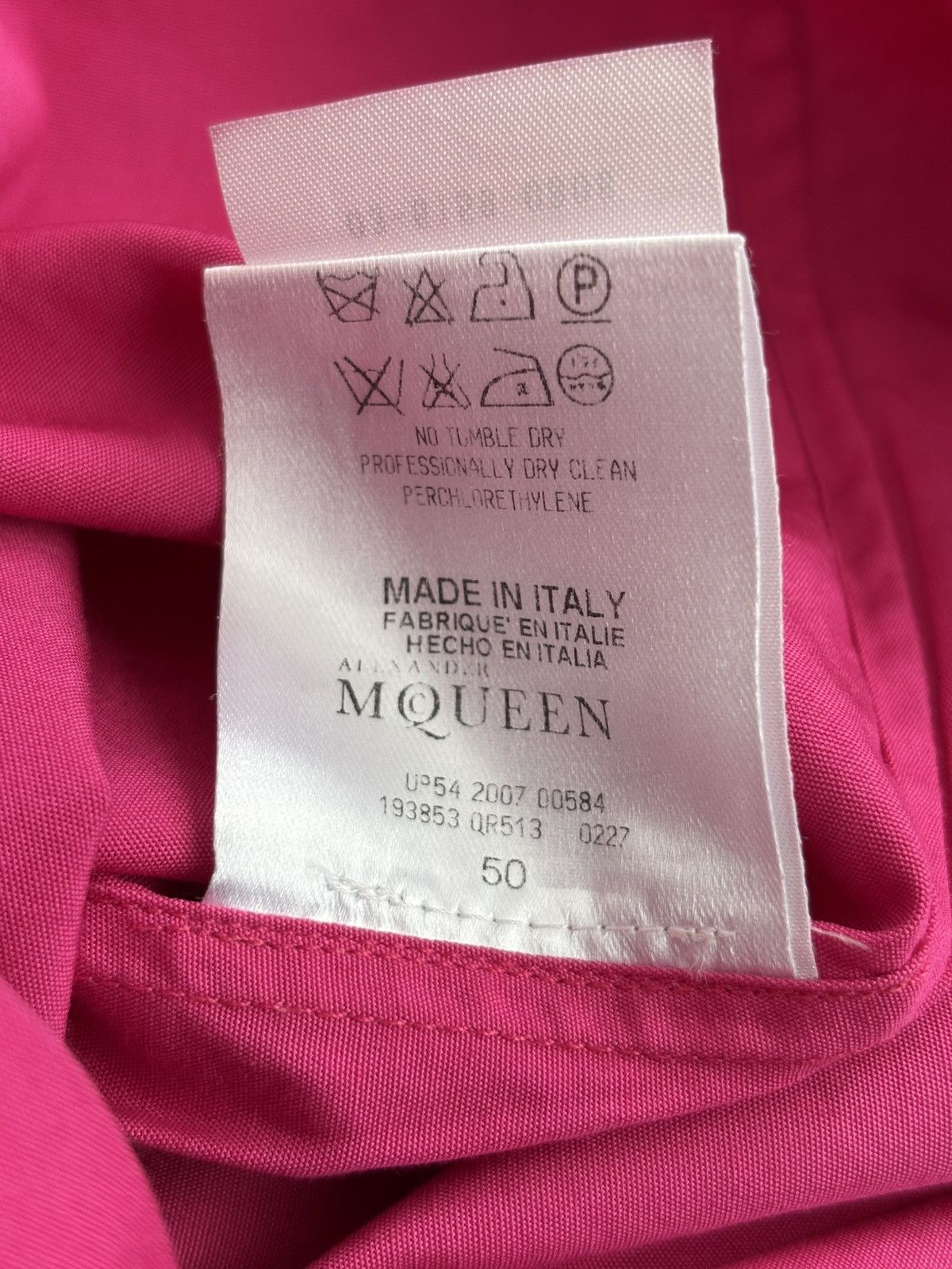 Alexander McQueen SS07 ‘Harlem’ Pink Shirt Size US M / EU 48-50 / 2 - 6 Thumbnail
