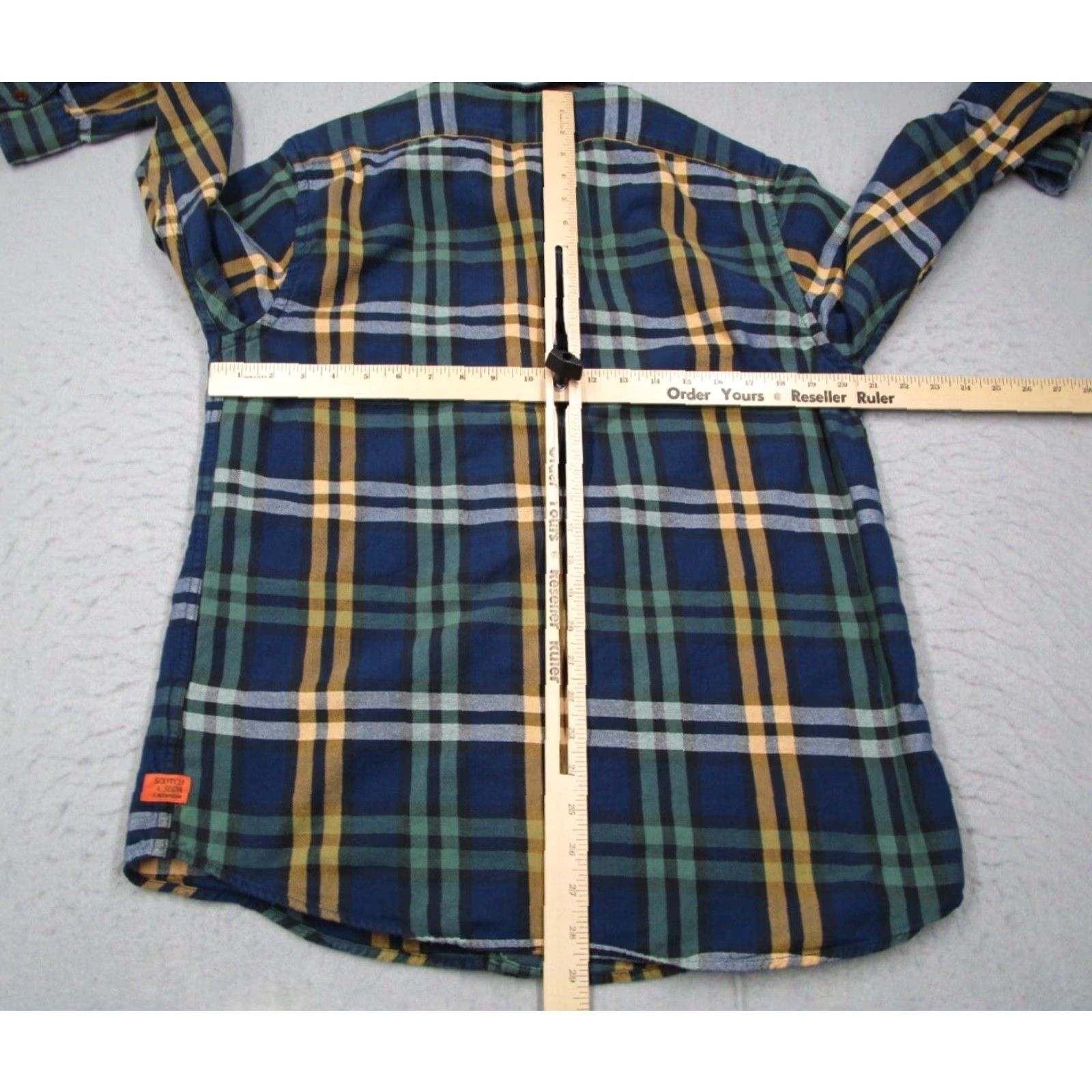 Scotch & Soda SCOTCH & SODA Button-Up Shirt Mens XL Green Plaid Long Sleeve Flannel Work Travel Classic Size US XL / EU 56 / 4 - 5 Thumbnail