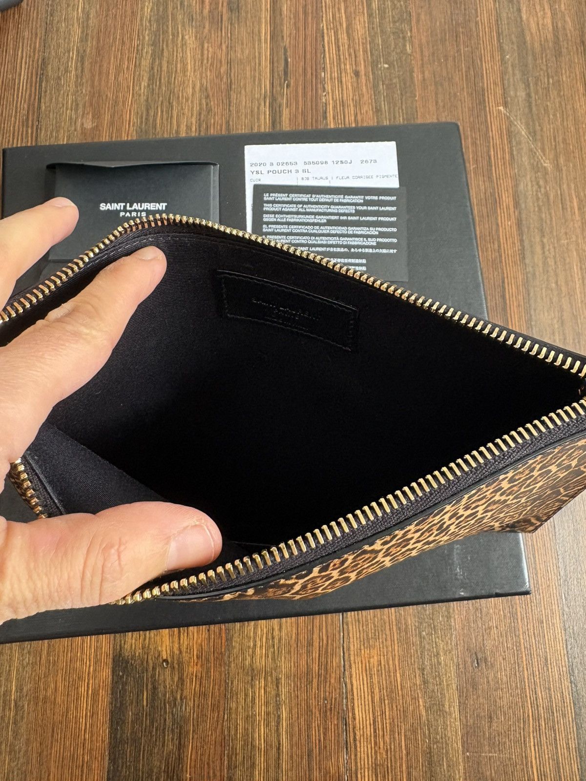 Saint Laurent Paris Saint Laurent Leopard Pouch Size ONE SIZE - 4 Thumbnail