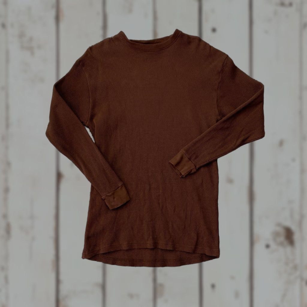 Vintage VINTAGE Gemrock Heavy Weight Thermal Shirt Men’s 4XL Brown, Cotton Knit, Long Sleeve, T-Shirt, 90s Grunge, Winter Fall Spring, Mens Size US XXL / EU 58 / 5 - 1 Thumbnail