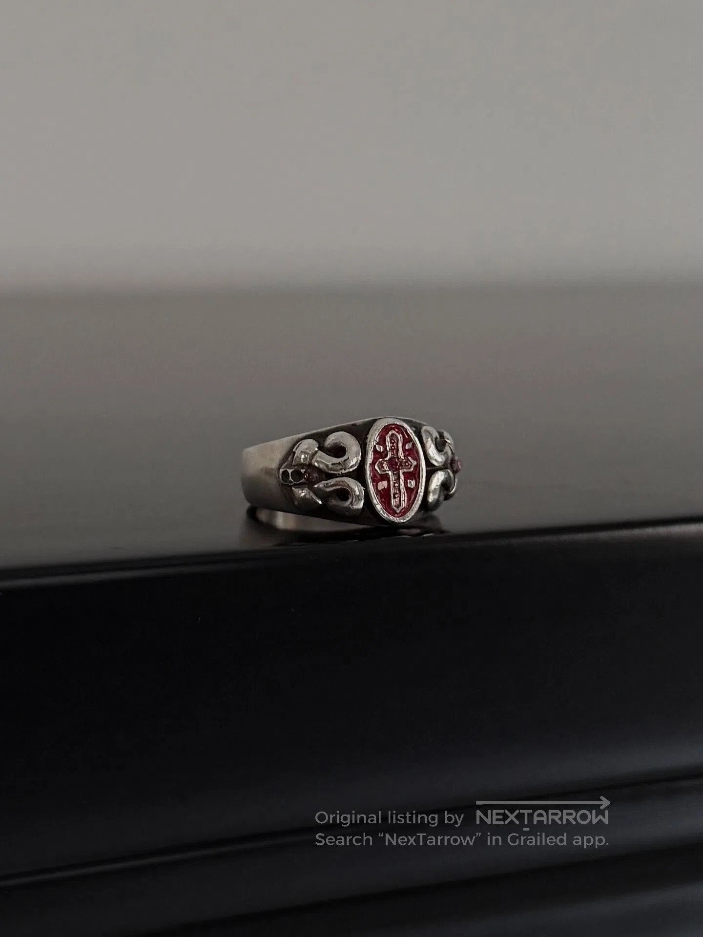 Jean Paul Gaultier Jean Paul Gaultier Archive Silver925 Cross Ring. Size ONE SIZE - 2 Thumbnail