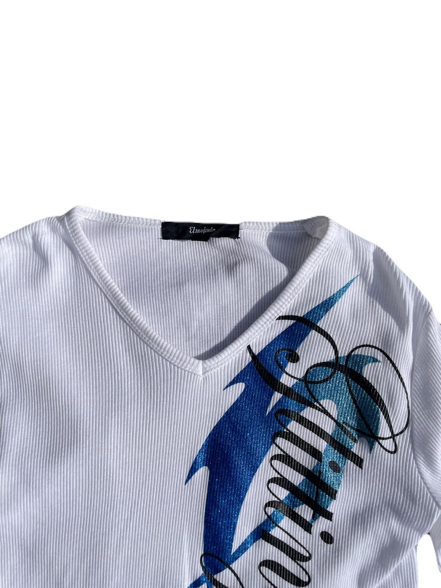 If Six Was Nine 2000s Japanese archive Vkei Poem Slim-fit Long Sleeve Tee Size US XS / EU 42 / 0 - 5 Thumbnail